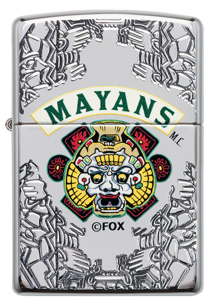 Zippo Aansteker 167 Mayans - achteraanzicht