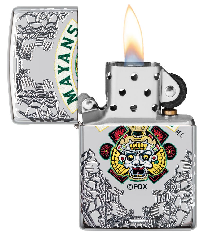 Zippo Aansteker 167 Mayans - detail