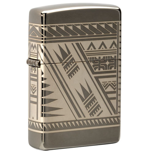 Zippo Aansteker Polynesian Design - vooraanzicht