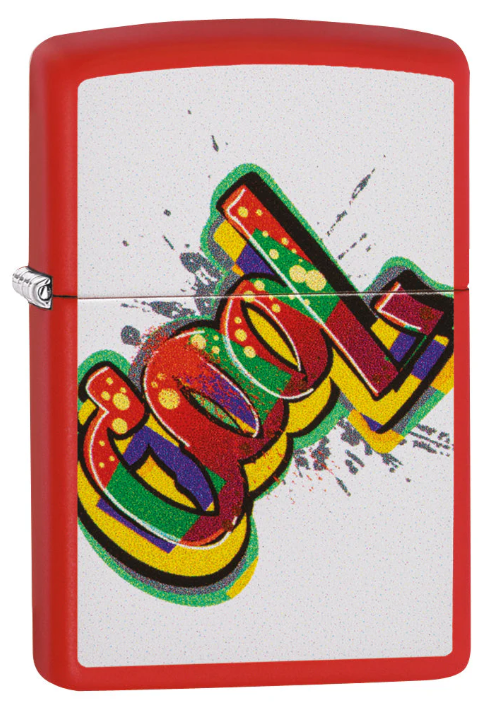 Zippo 233 Cool Graffiti - vooraanzicht kleurrijk graffiti design