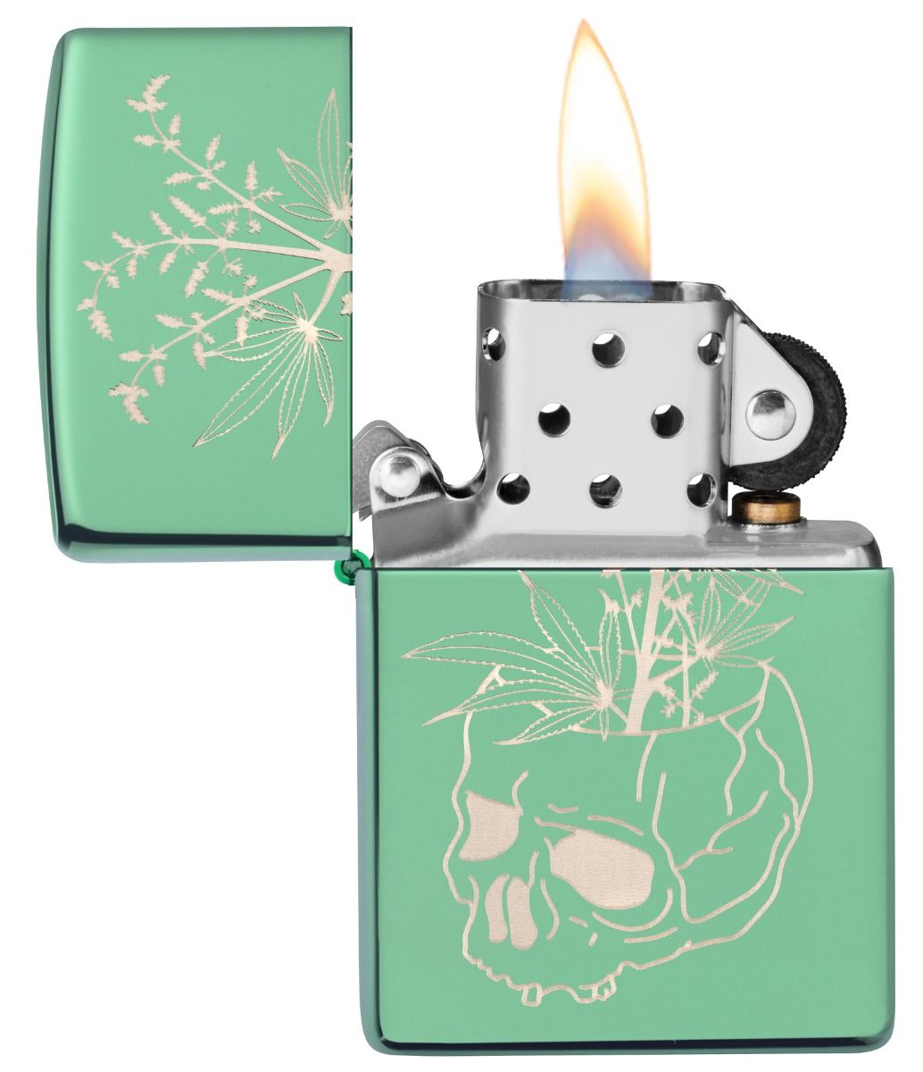 Zippo Aansteker 28129 Botanical Design - achteraanzicht