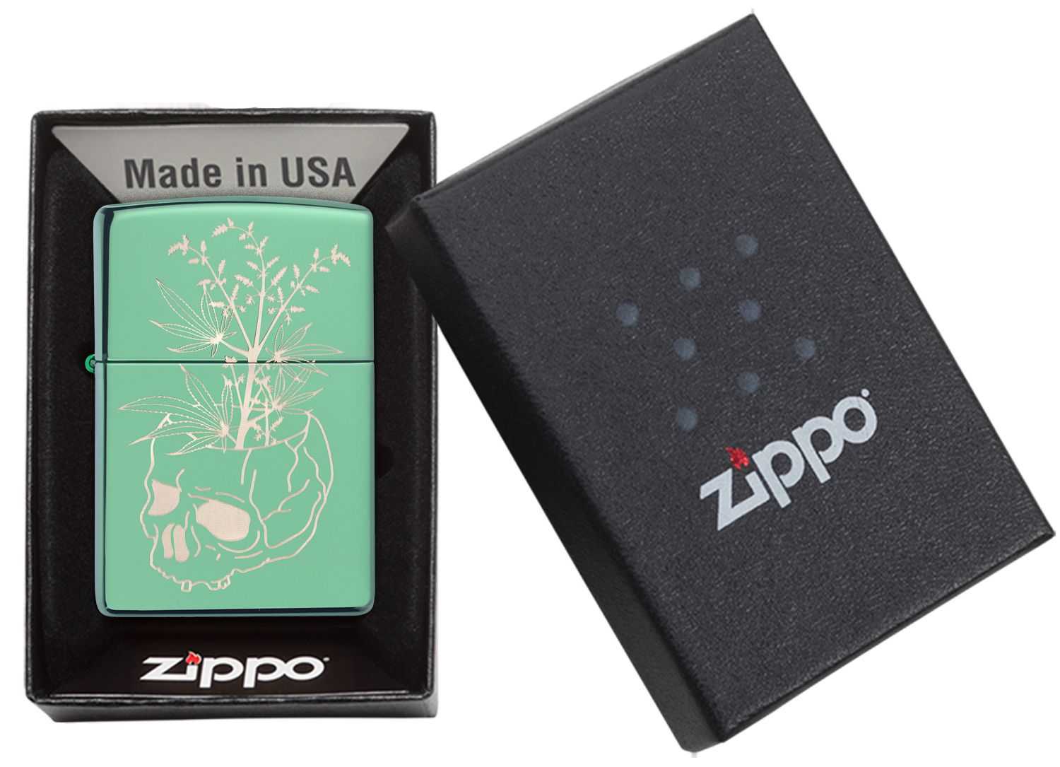 Zippo Aansteker 28129 Botanical Design - detail