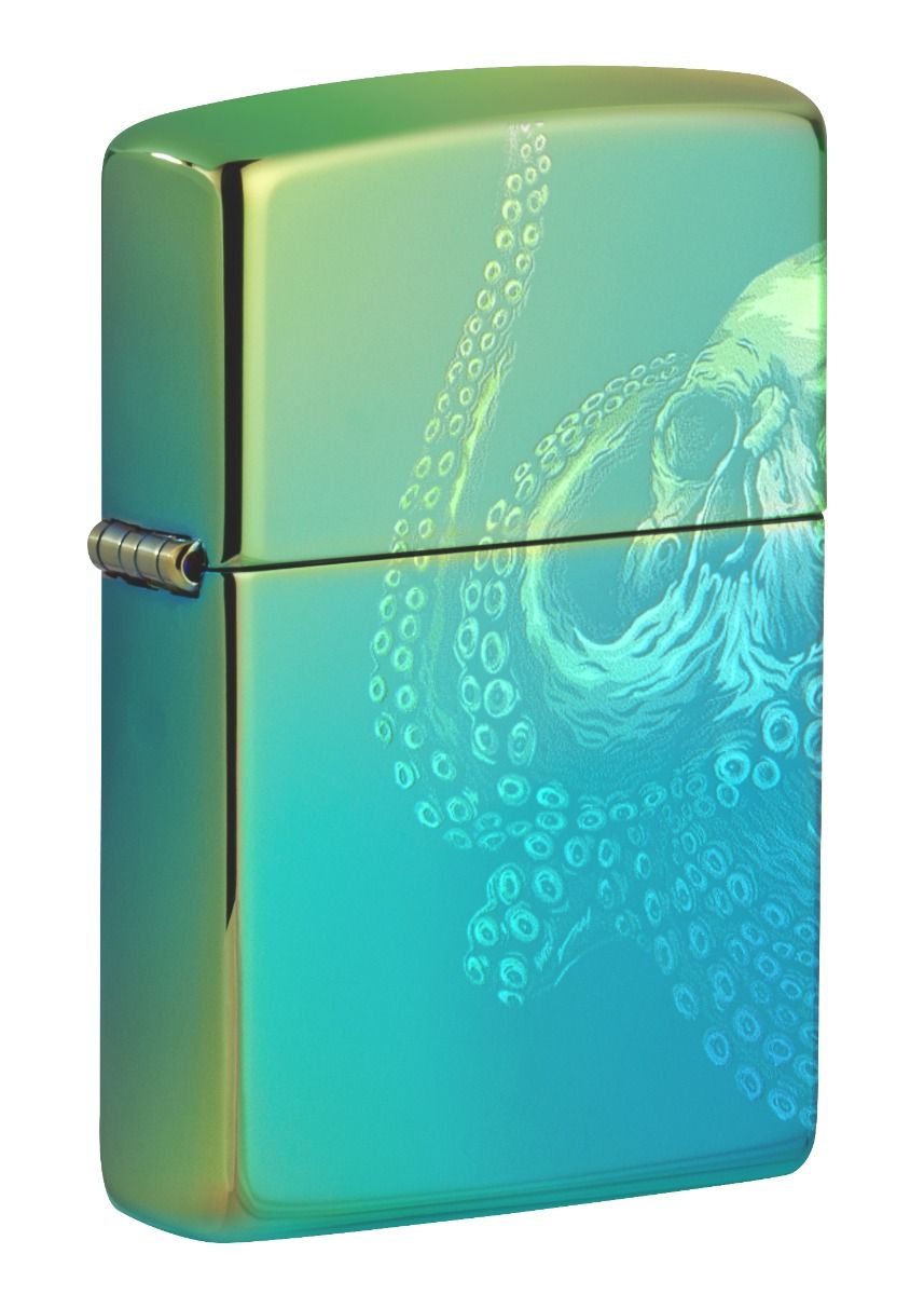 Zippo Aansteker 49191 Skull Octopus Design - vooraanzicht