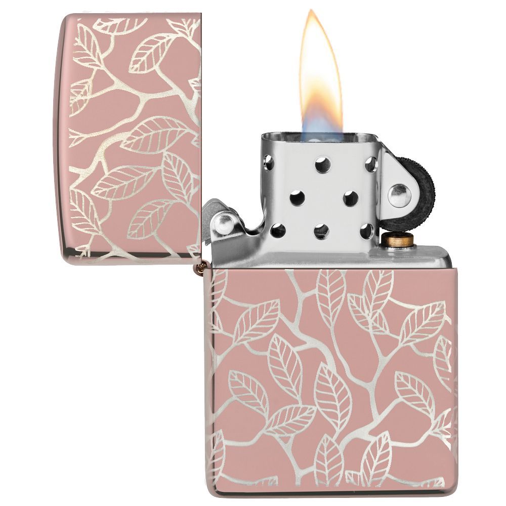 Zippo Aansteker Vine and Leaves Design - achteraanzicht
