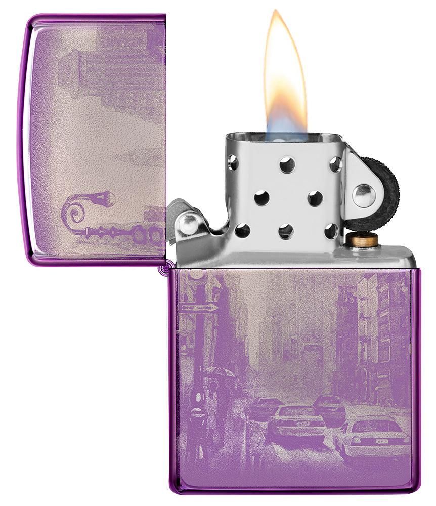 Zippo Aansteker Cityscape #24747 - achteraanzicht