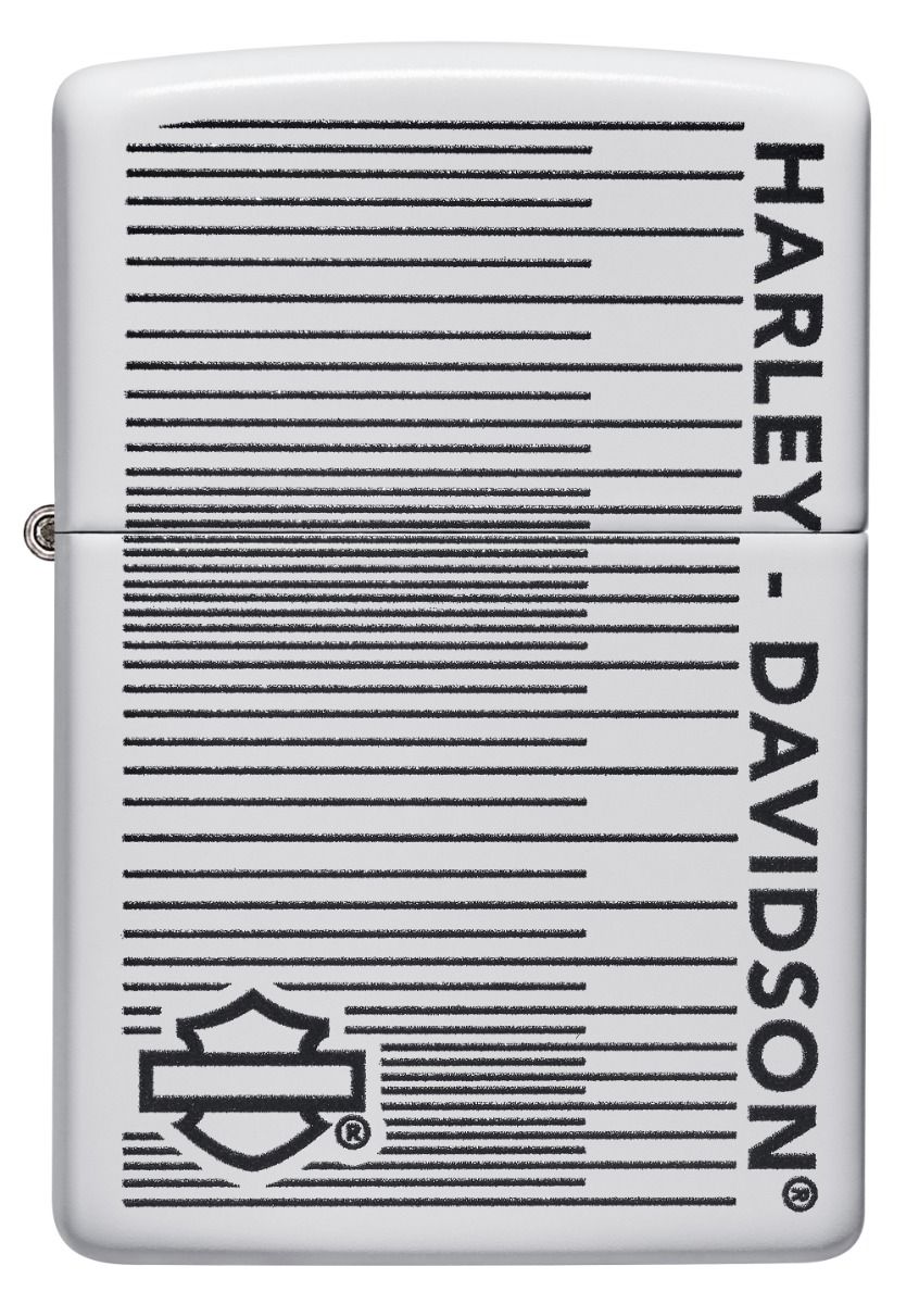 Zippo Aansteker 214 Harley Davidson Design - achteraanzicht