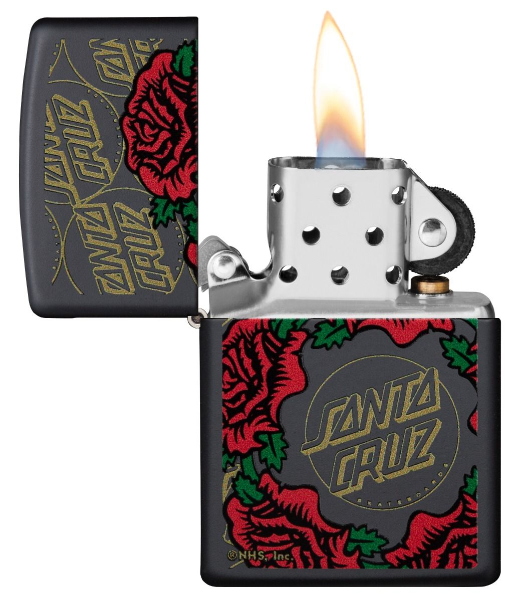 Zippo Aansteker Santa Cruz Design - achteraanzicht