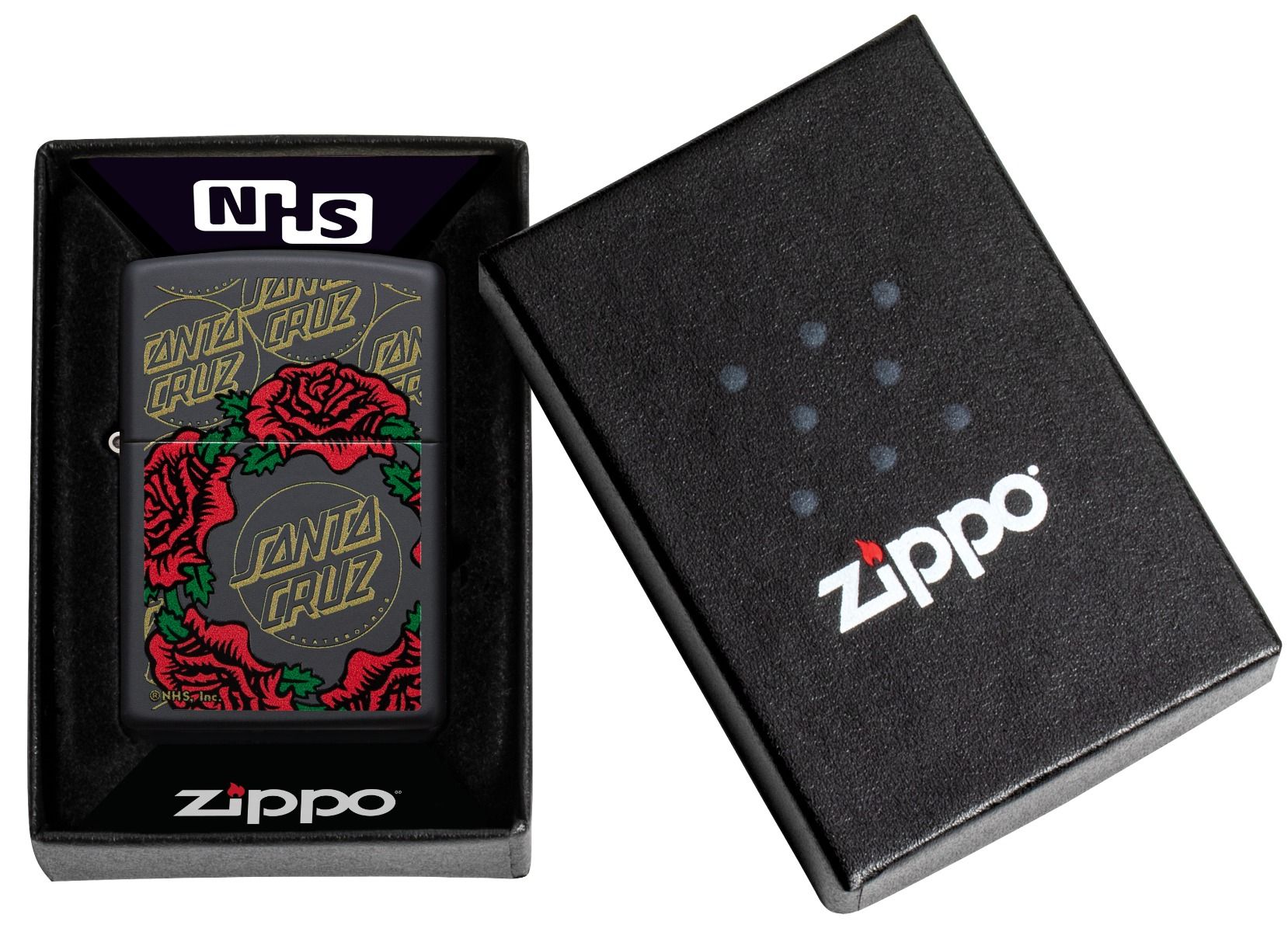 Zippo Aansteker Santa Cruz Design - detail