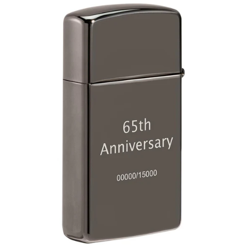 Zippo Aansteker 65th Anniversary Zippo Slim Collectible - detail