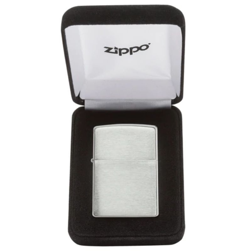 Zippo Aansteker ARMOR BRUSHED STERLING SILVER - achteraanzicht