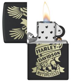 Zippo Aansteker 49826 Harley Davidson Designs - achteraanzicht