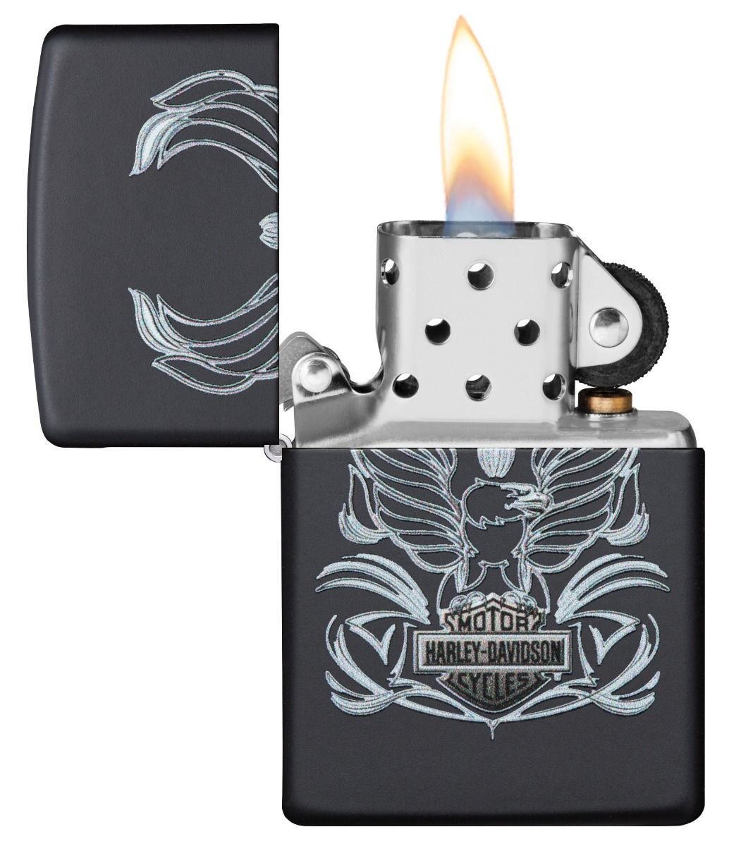 Zippo Aansteker 218 Harley Davidson Logo - detail