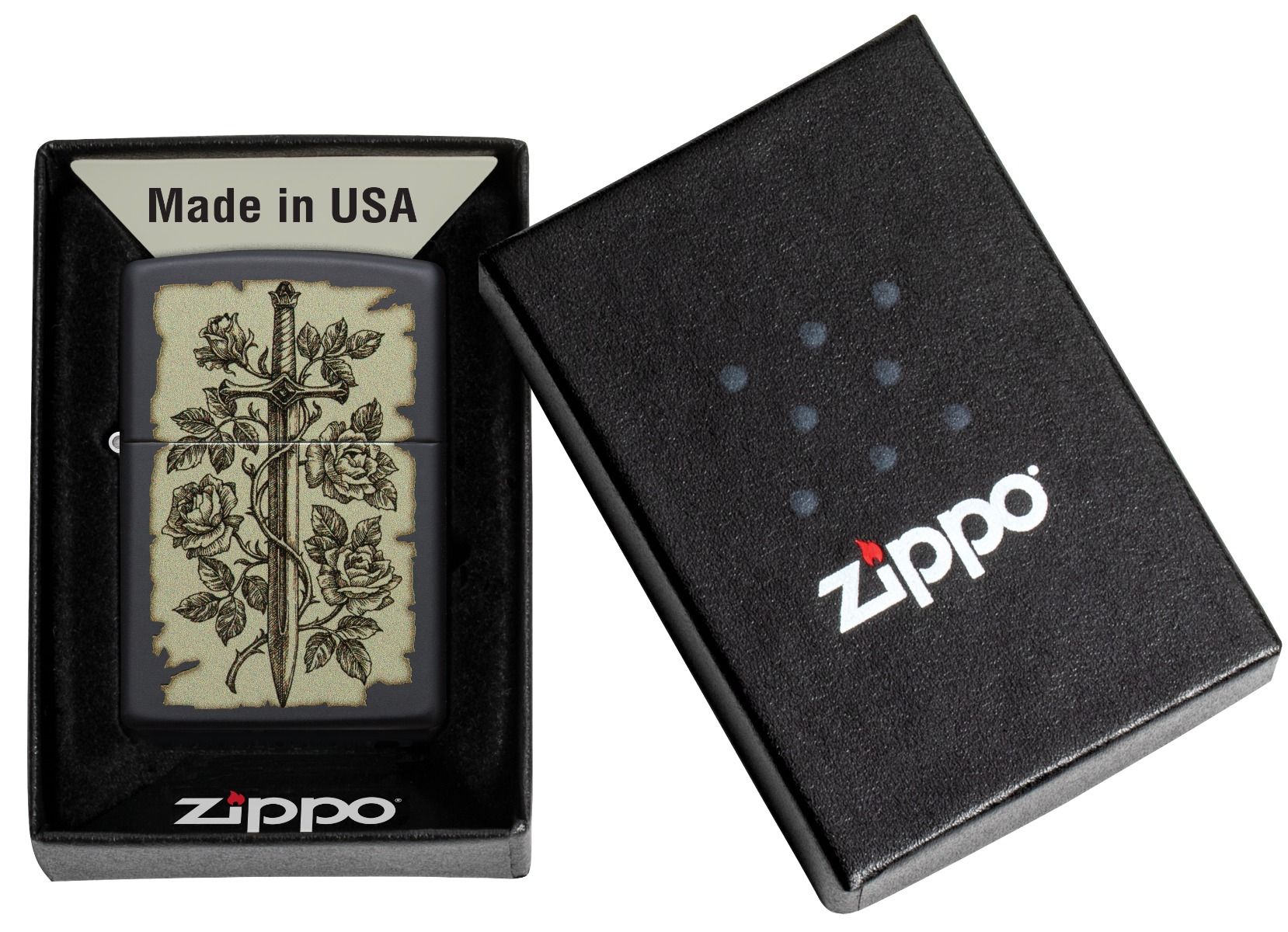 Zippo Aansteker 218 Medieval Swords Design - detail 3