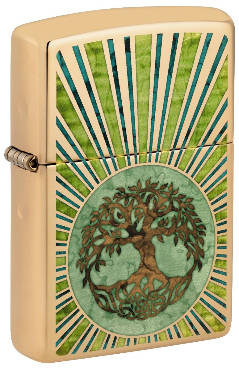 Zippo Aansteker 254B Spiritual Design - vooraanzicht