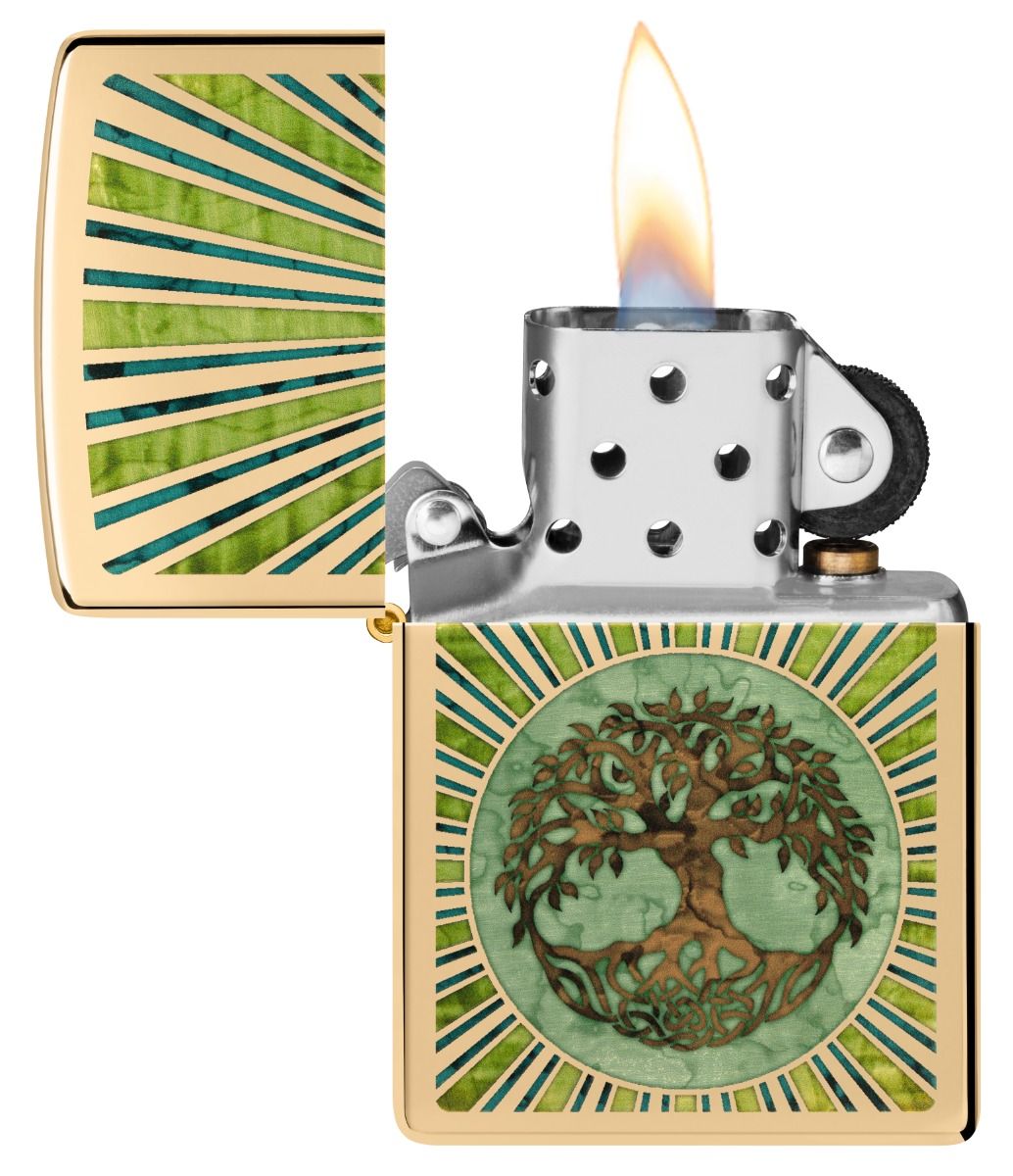 Zippo Aansteker 254B Spiritual Design - detail