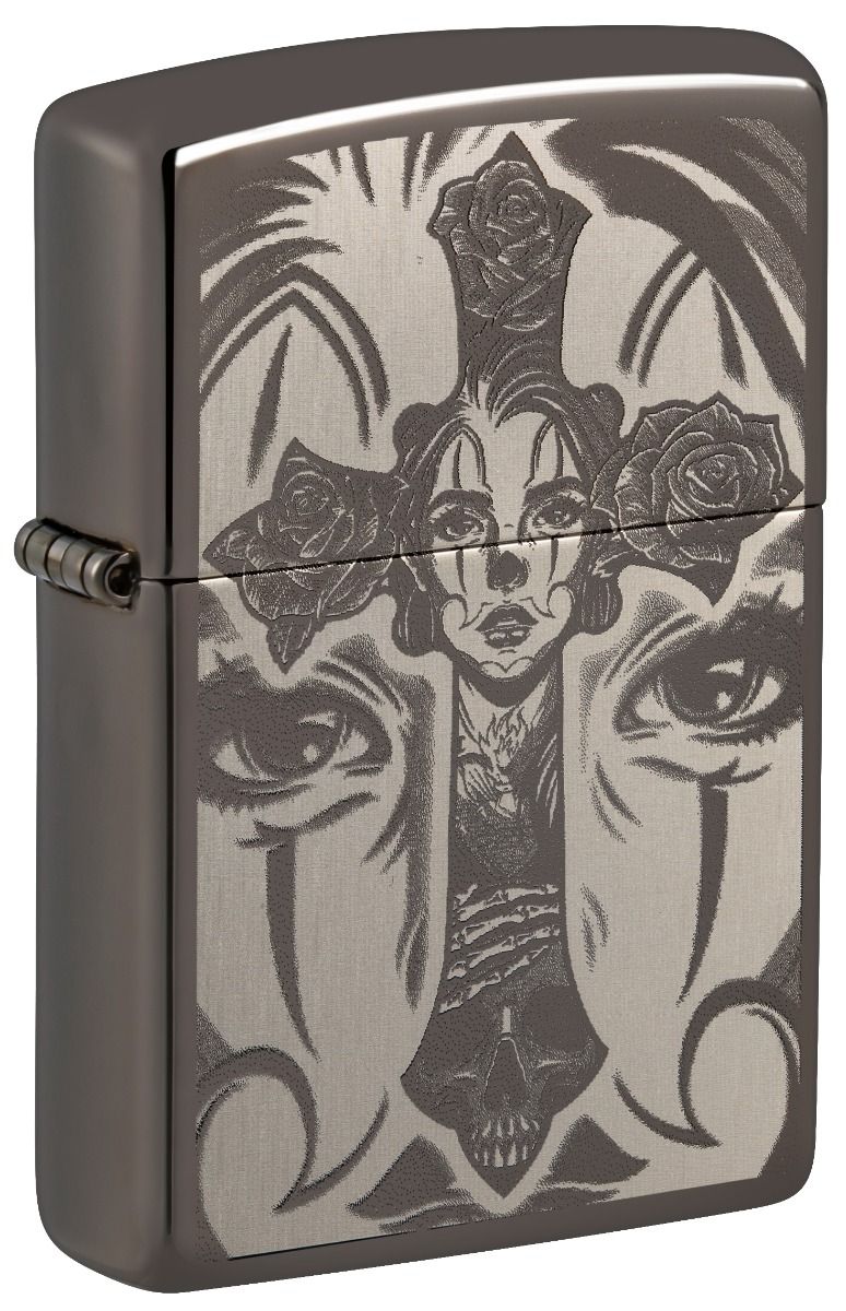Zippo Aansteker 150 Tattoo Theme design - vooraanzicht