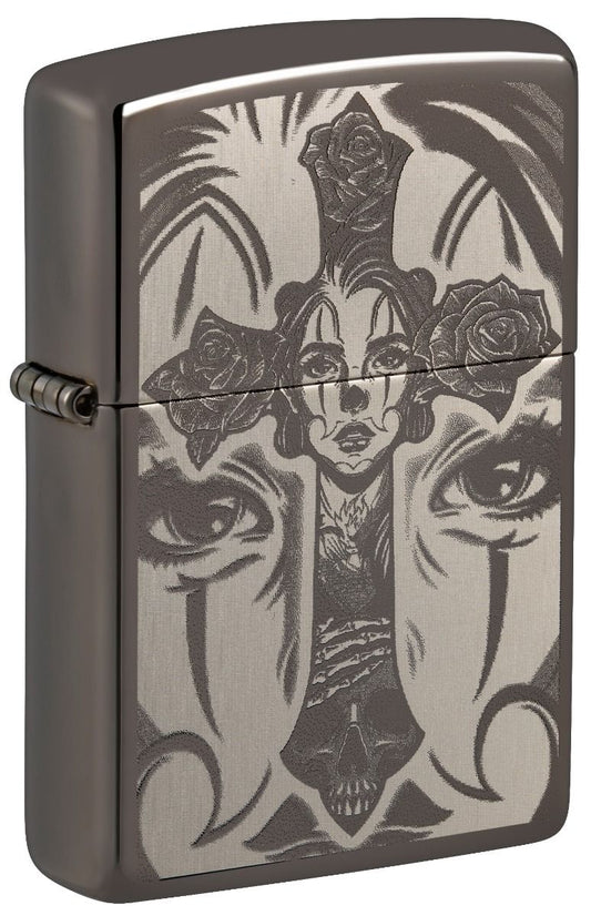 Zippo Aansteker 150 Tattoo Theme design - vooraanzicht