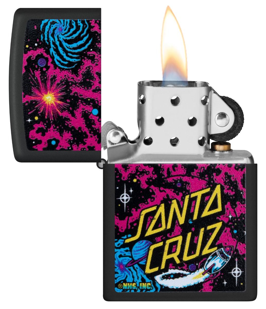 Zippo Aansteker 218 Santa Cruz Design - achteraanzicht