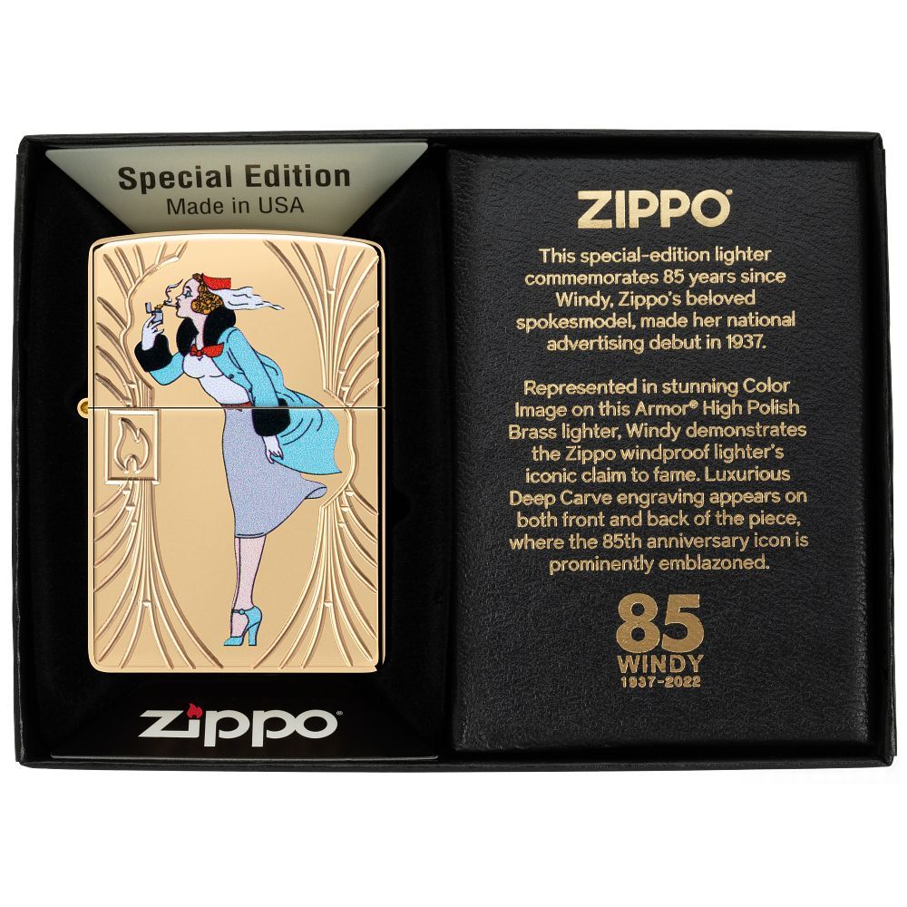 Zippo Aansteker PL 169 85th Anniversary Windy Ltr - detail