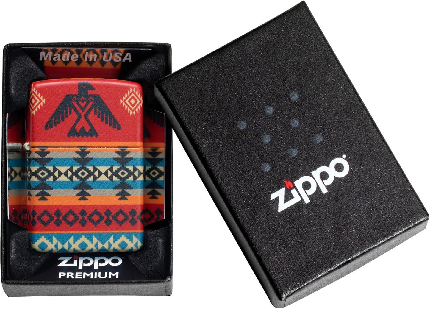 Zippo 49352 Indian Pattern Design aansteker detail 2
