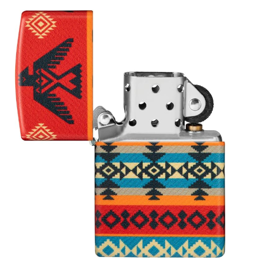 Zippo 49352 Indian Pattern Design aansteker detail 1
