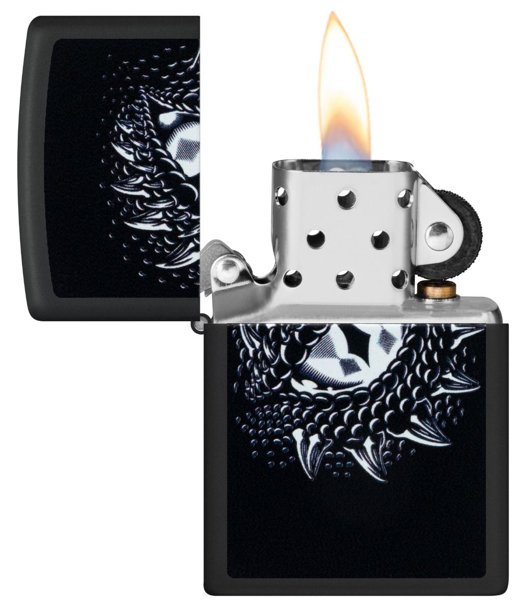 Zippo Aansteker 218 Dragon Eye Design - detail
