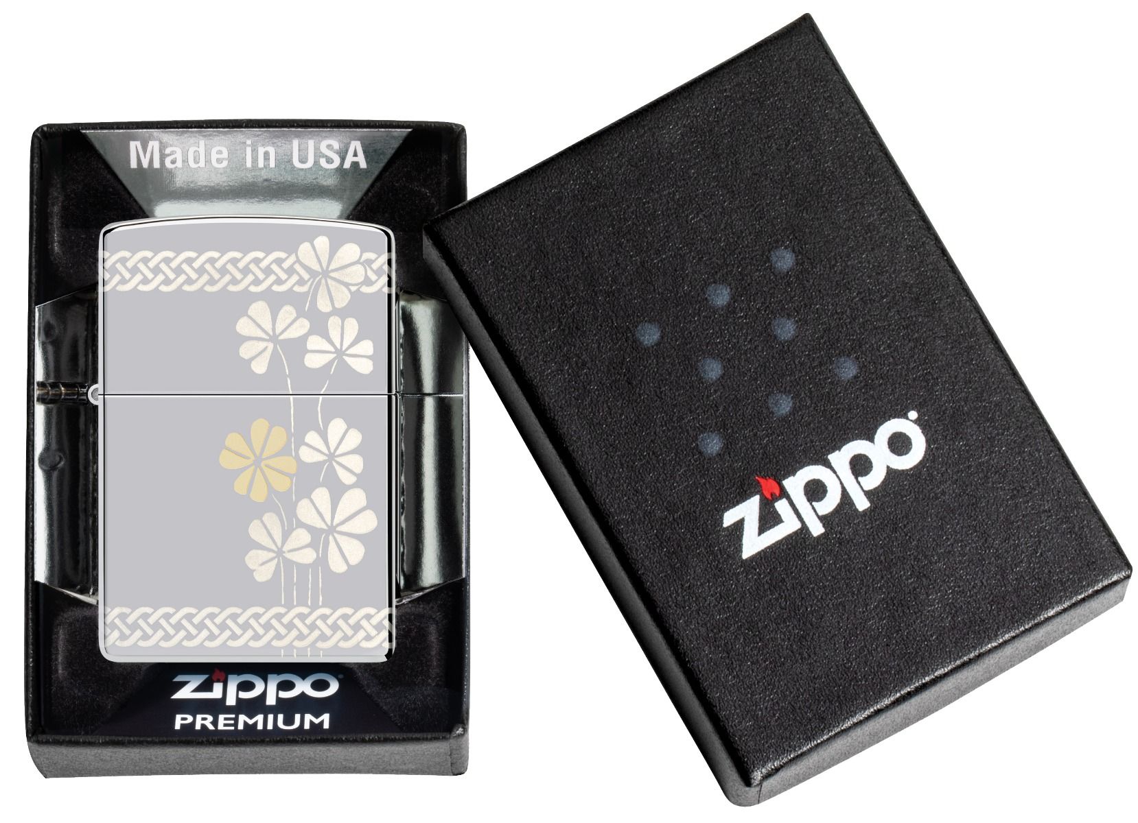 Zippo Aansteker 250 Clover Design - extra
