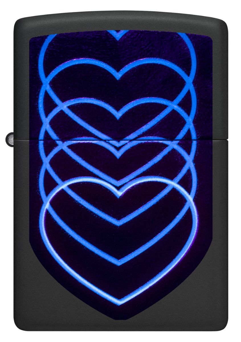 Zippo Aansteker 218 Hearts Design - detail 2