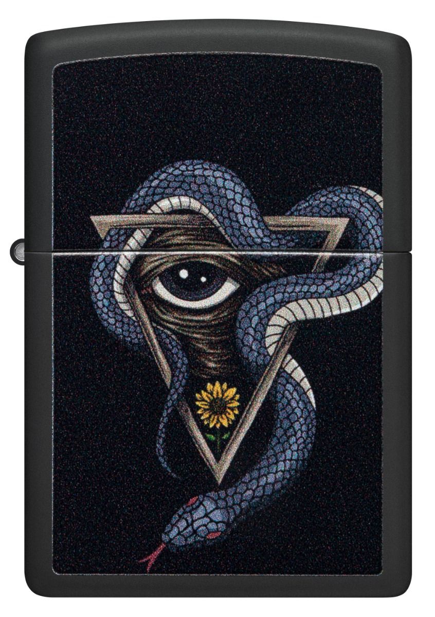 Zippo Aansteker - 218 Snake and Eye Design - achteraanzicht