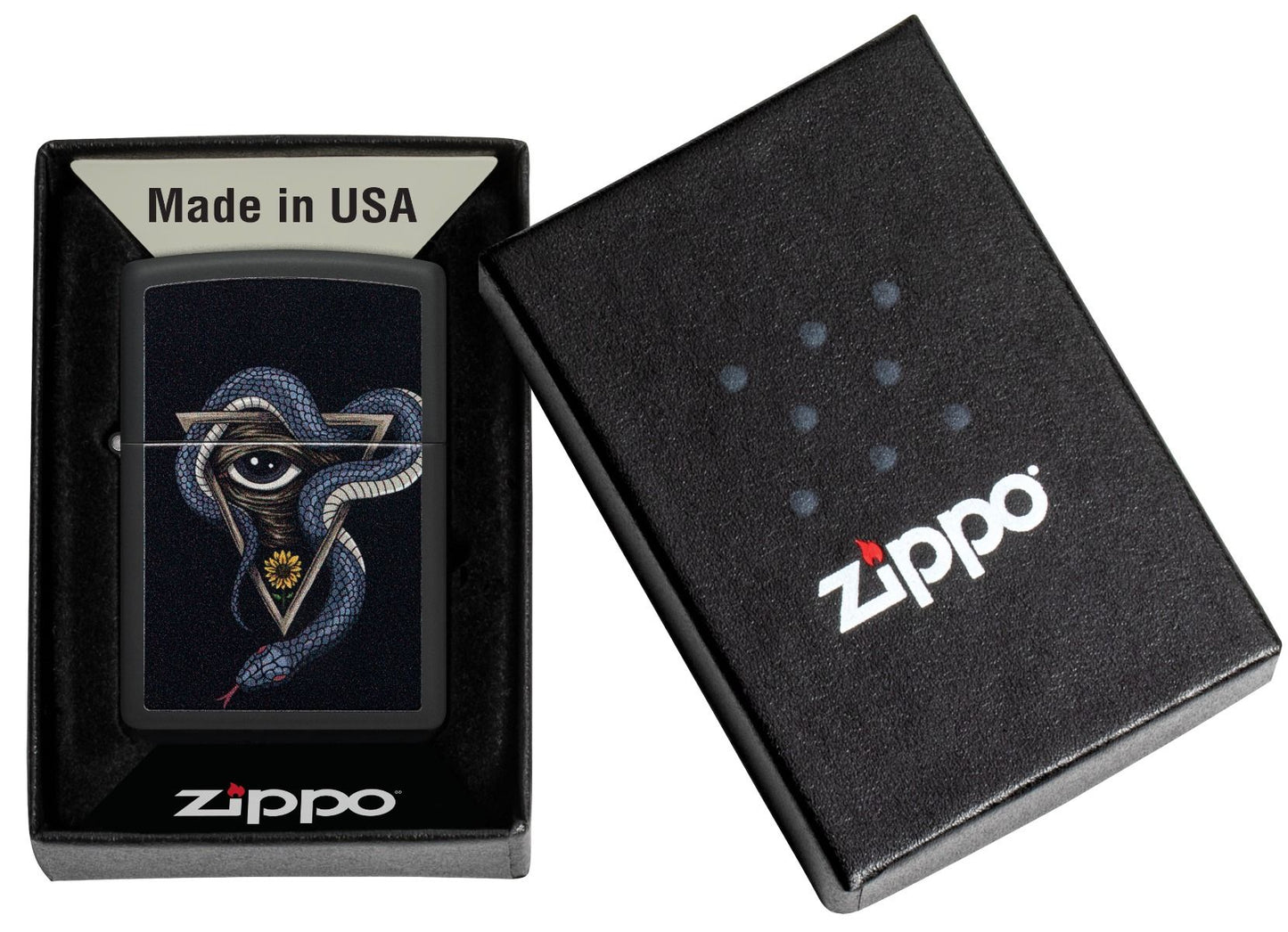 Zippo Aansteker - 218 Snake and Eye Design - detail 2