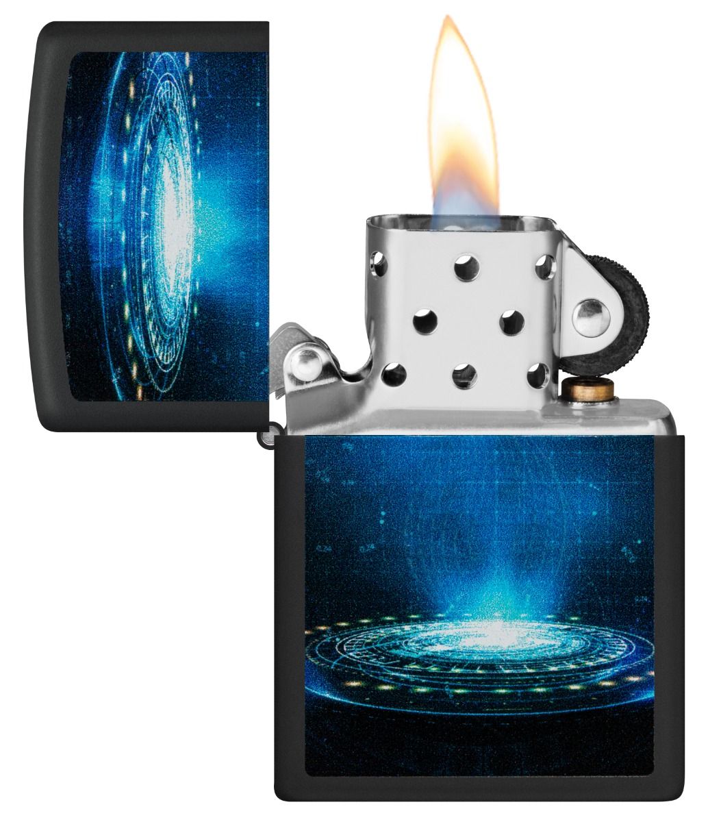 Zippo Aansteker UFO Flame Design - detail