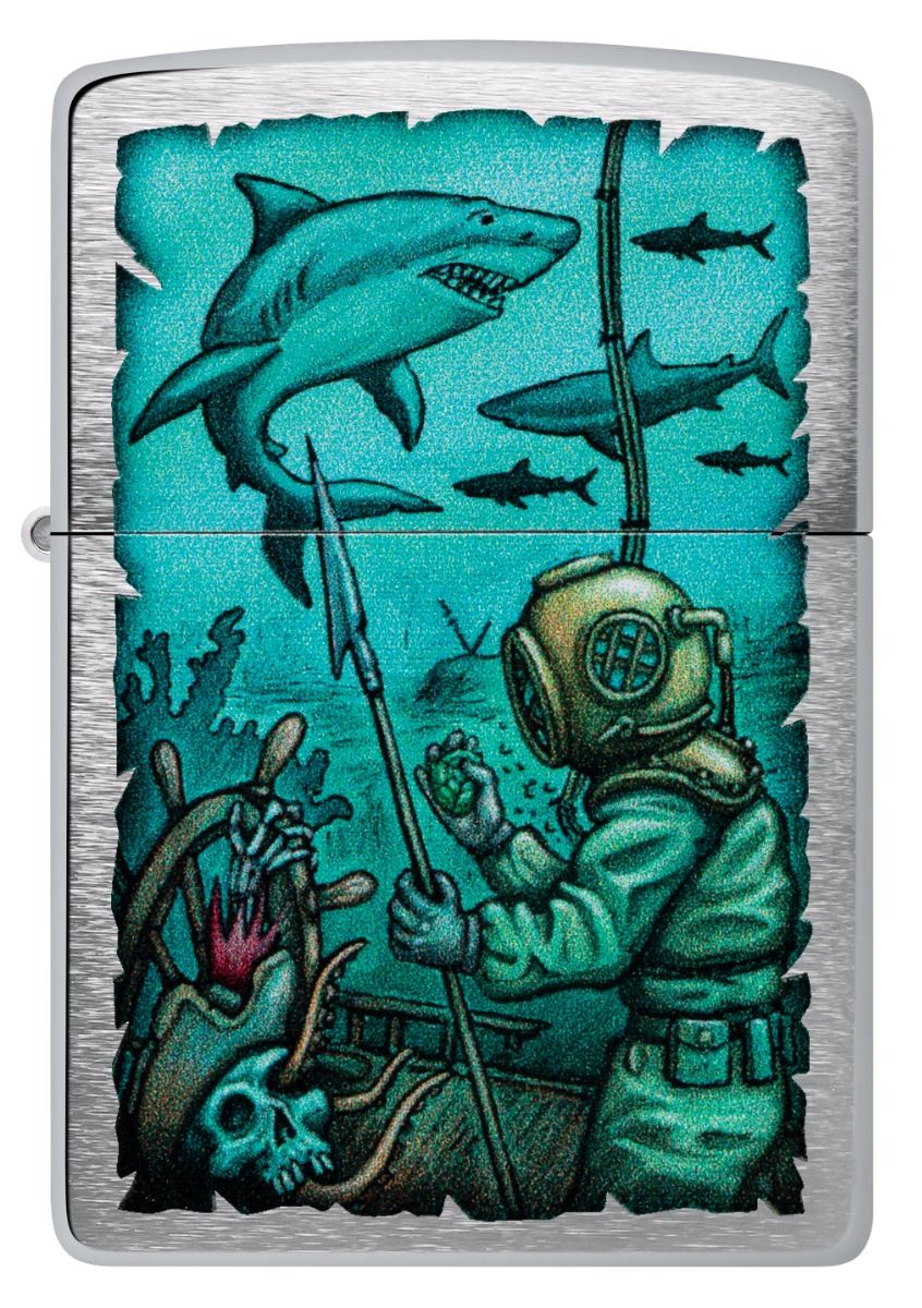 Zippo Aansteker - 200 Nautical Design - achteraanzicht