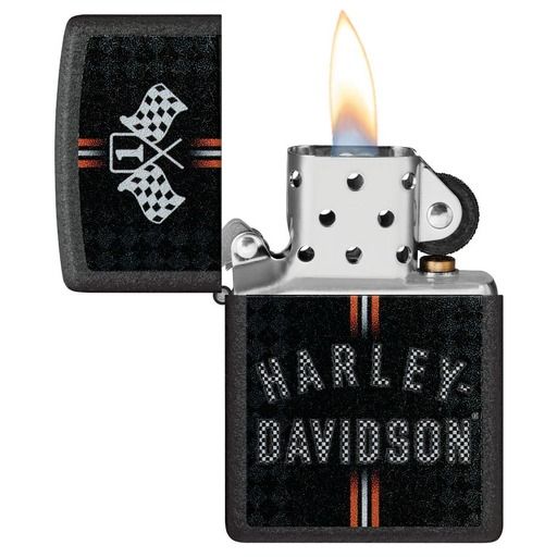 Zippo Aansteker 236 Harley - Davidson Design - achteraanzicht