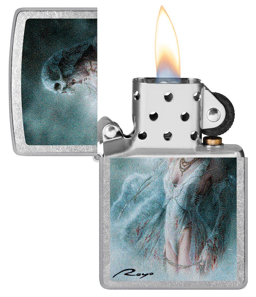 Zippo Aansteker Luis Royo - achteraanzicht
