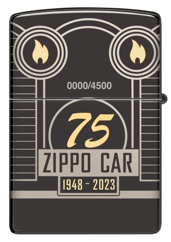 Zippo Aansteker Car 75th Anniversary Collectible - achteraanzicht