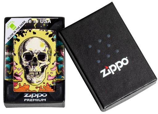 Zippo Aansteker 49193 Skull Design - detail