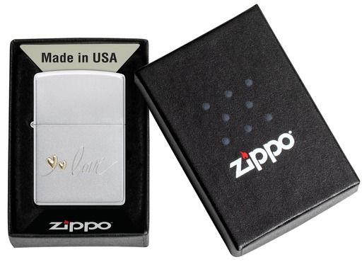 Zippo Aansteker 205 Heart Design - detail