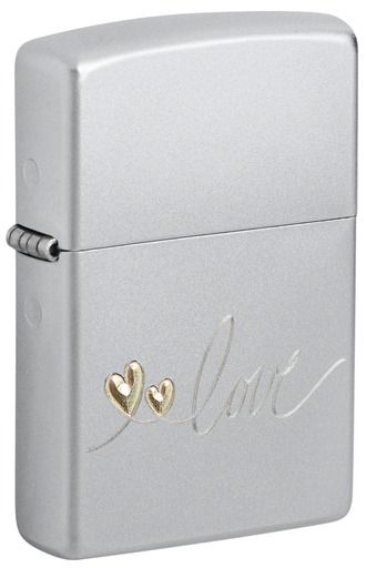 Zippo Aansteker 205 Heart Design - vooraanzicht