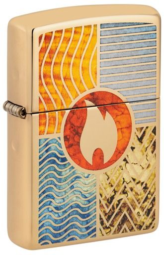 Zippo Aansteker 254B Elements of Earth Design - vooraanzicht