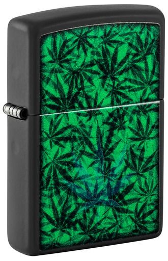 Zippo Aansteker 218 Cannabis Design - vooraanzicht