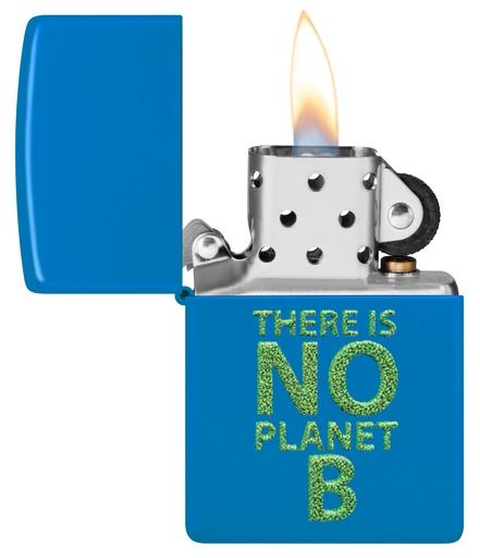 Zippo Aansteker 48628 No Planet B - achteraanzicht