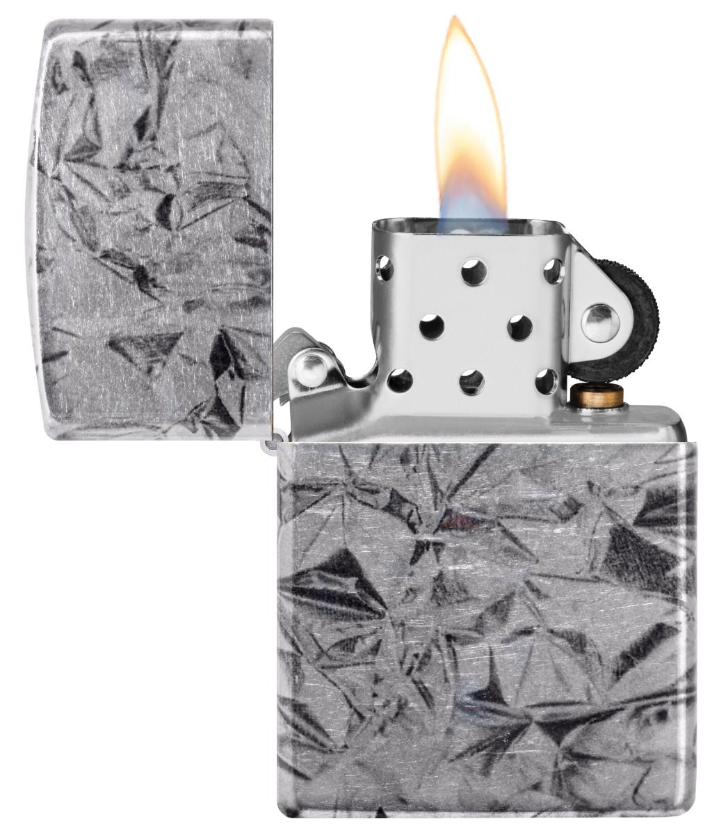 Zippo Aansteker 48459 Aluminum Foil - achteraanzicht