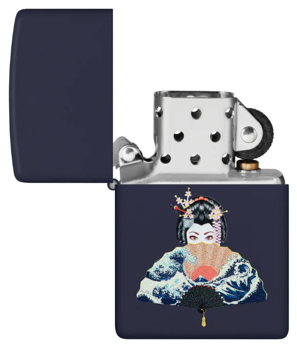 Zippo Aansteker - 239 Geisha - achteraanzicht