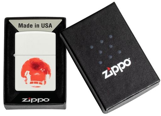 Zippo Aansteker 214 Japanese Bridge - detail