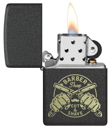 Zippo Aansteker 236 Barber Shop Design - achteraanzicht