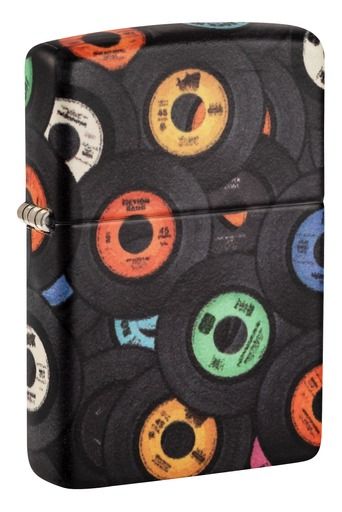 Zippo Aansteker 49352 Records Design - vooraanzicht