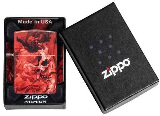 Zippo Aansteker 49352 Spooky Skulls Design - detail