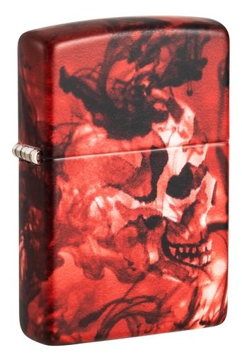 Zippo Aansteker 49352 Spooky Skulls Design - vooraanzicht