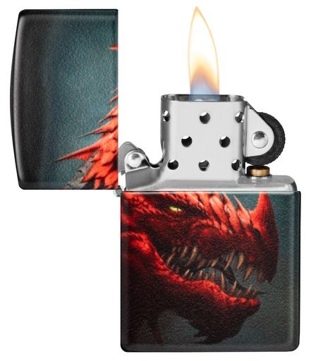 Zippo Aansteker 49352 Dragon Design - achteraanzicht
