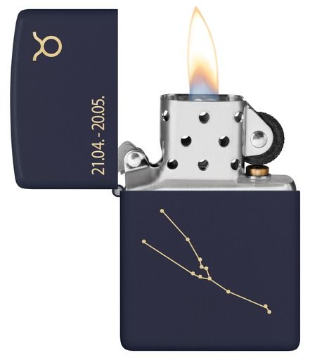 Zippo Aansteker 239 Zodiac Taurus Design - achteraanzicht